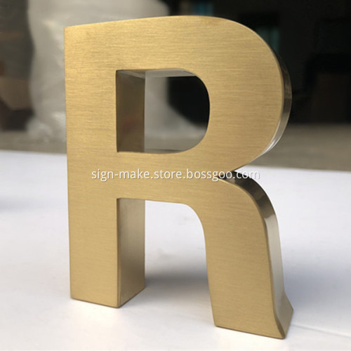 Dimensional Metal Channel Letters Stainless Steel Signage
